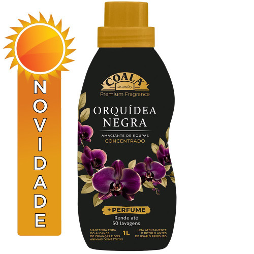 AMACIANTE CONCENTRADO COALA LAUNDRY 1 LITRO ORQUÍDEA NEGRA - CX COM 12 UN