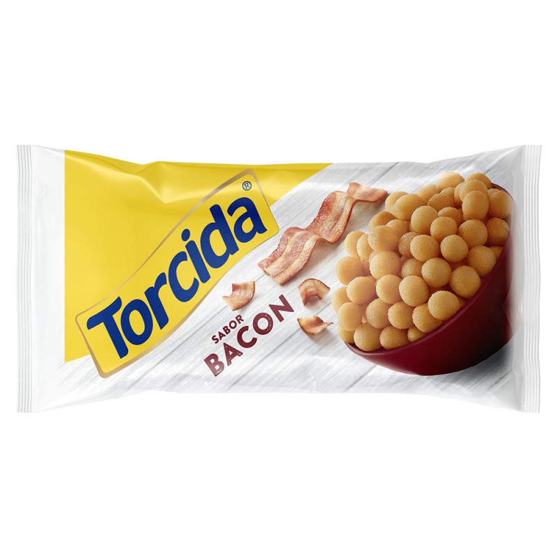 SALGADINHO TORCIDA BACON 60GR - CX COM 24 UN