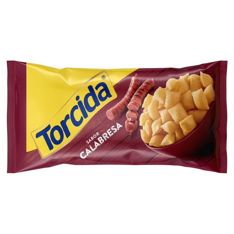 SALGADINHO TORCIDA CALABRESA 60GR - CX COM 24 UN