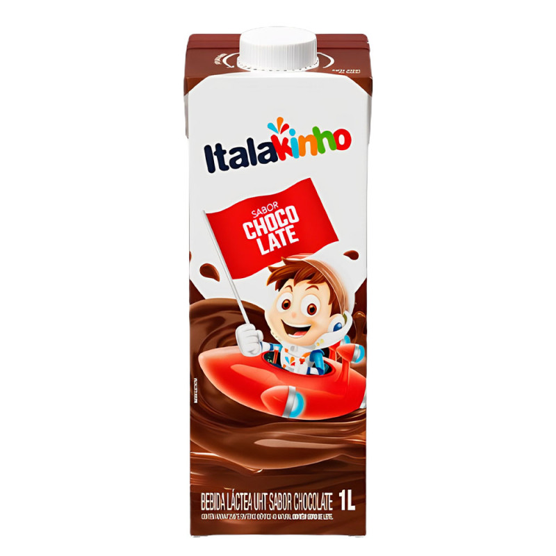 BEBIDA LÁCTEA ITALAKINHO 1 LITRO CHOCOLATE - CX COM 12 UN