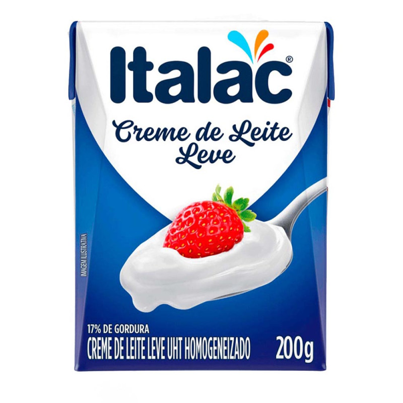 CREME DE LEITE ITALAC 200GR - CX COM 24 UN