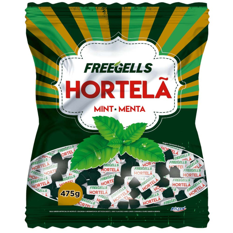 BALA FREEGELLS RICLAN DURA 475GR HORTELÃ - UNIDADE