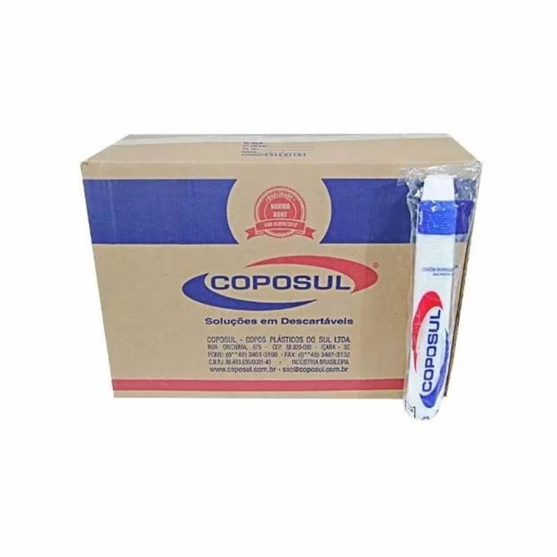 COPO DESCARTÁVEL COPOSUL 100X50ML - BRANCO CX COM 50 PC