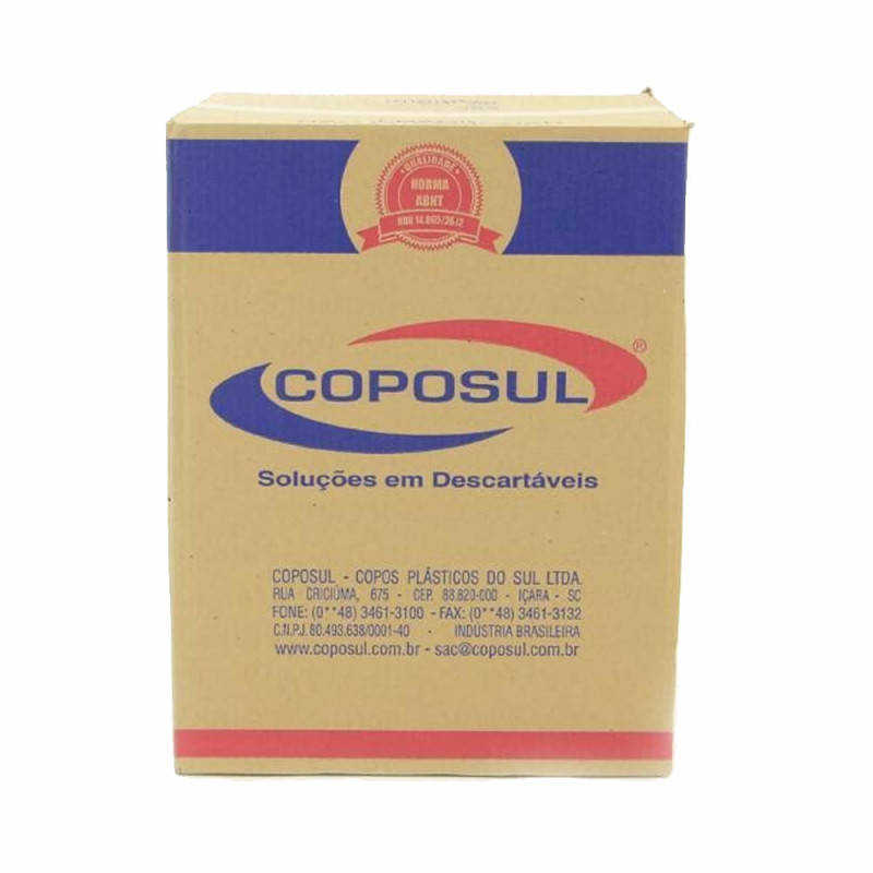 COPO DESCARTÁVEL COPOSUL 100X200ML - BRANCO CX COM 25 PC