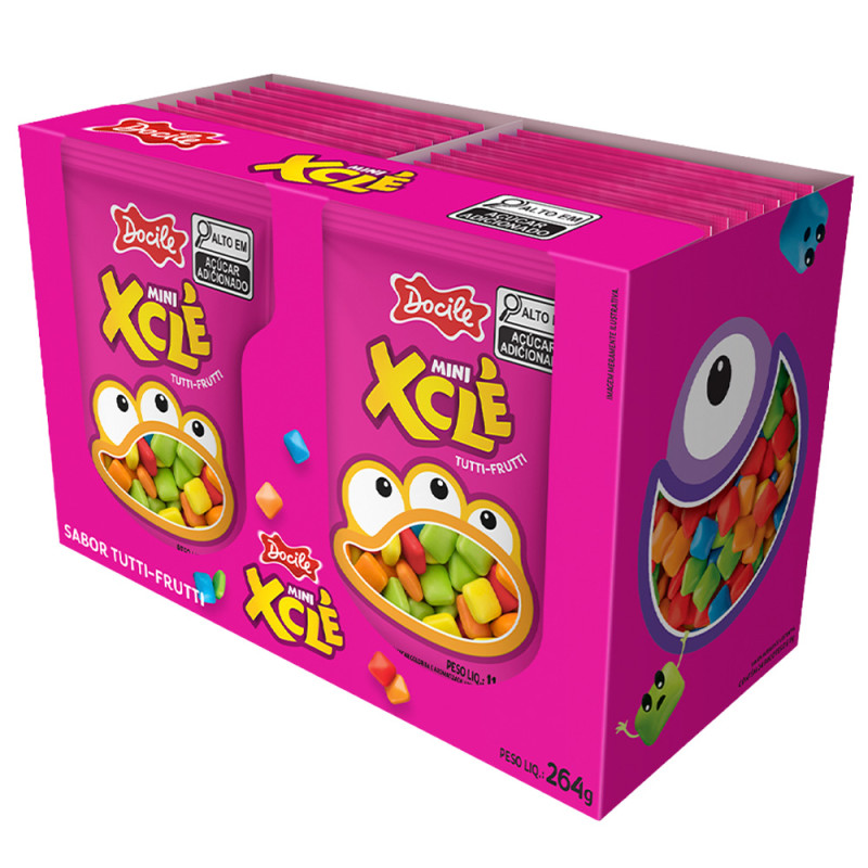 MINI XCLÉ DOCILE 11GR TUTTI-FRUTI - DP COM 24 UN