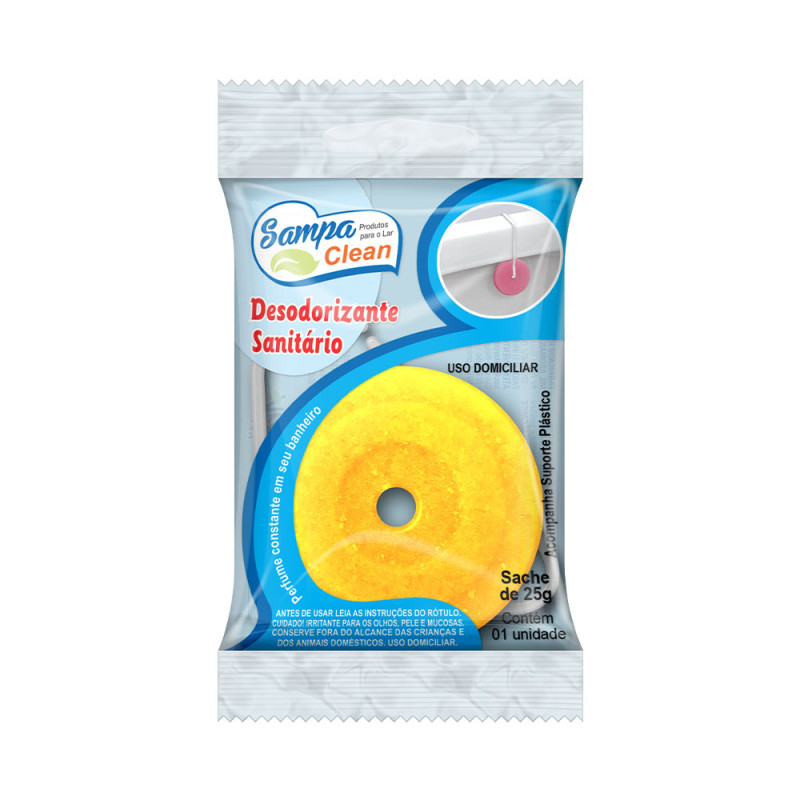 PEDRA SANITÁRIA SAMPA CLEAN 25GR - CARTELA COM 12 UN