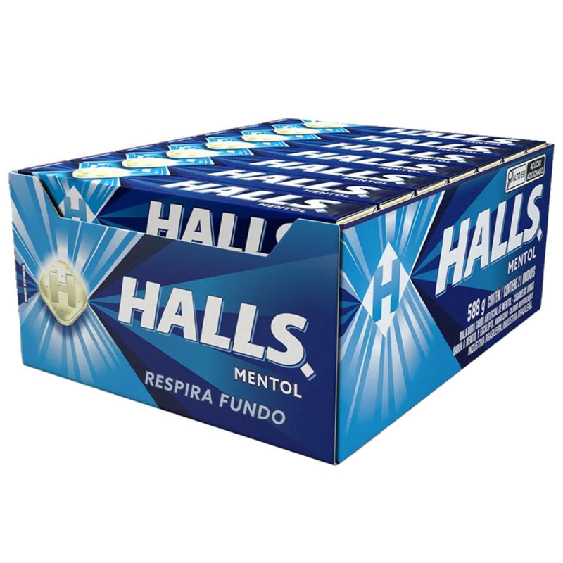 DROPS HALLS 28GR MENTHOL - DP COM 21 UN