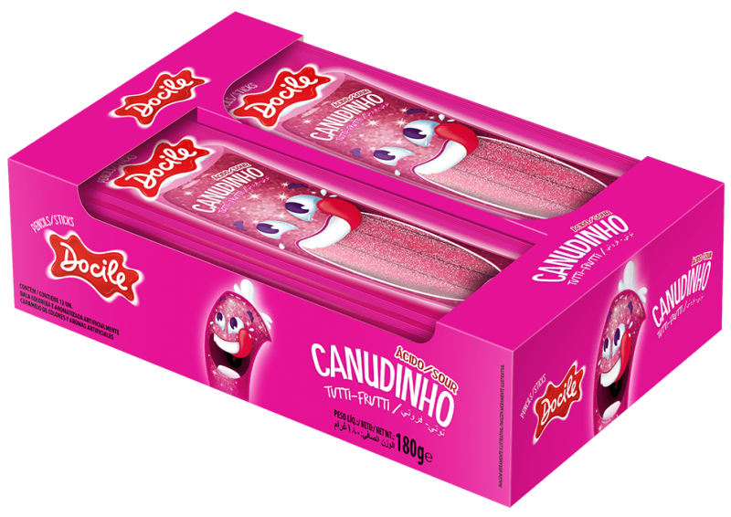 TUBES DOCILE 15GR TUTTI FRUTI - DP COM 12 UN