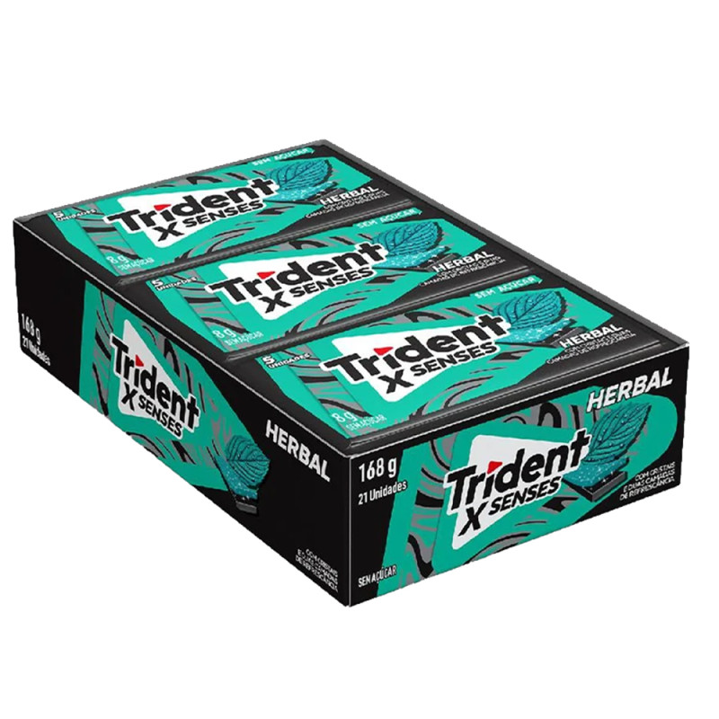 CHICLE TRIDENT FRESH HERBAL 8GR - DP COM 21 UN