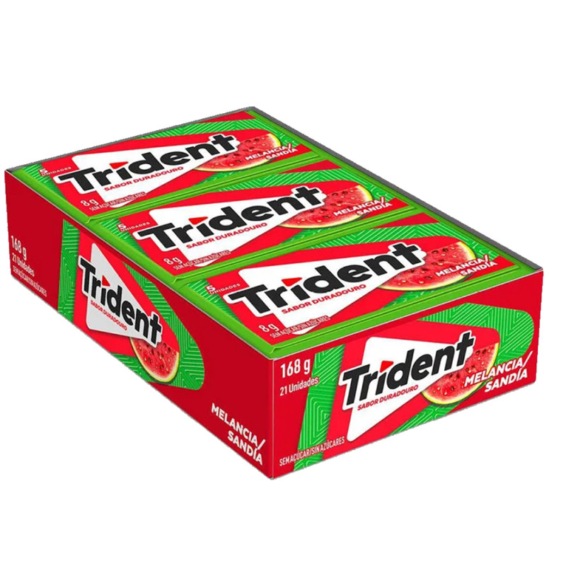 CHICLE TRIDENT MELANCIA 8GR - DP COM 21 UN
