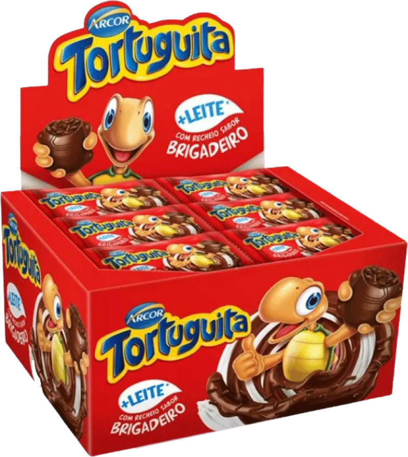 CHOCOLATE TORTUGUITA ARCOR 15,5GR BRIGADEIRO - DP COM 24 UN