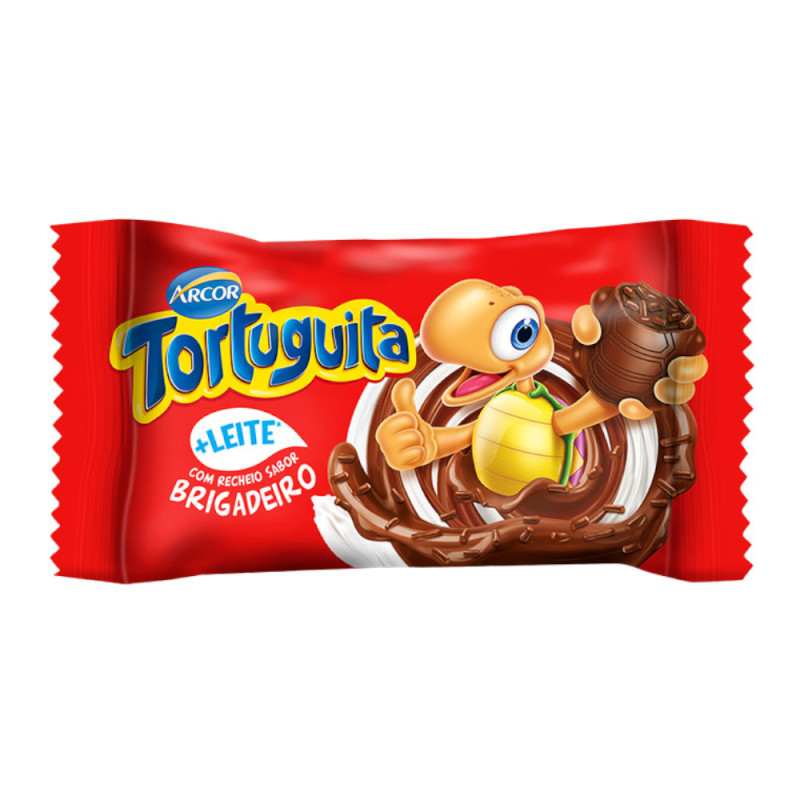 CHOCOLATE TORTUGUITA ARCOR 15,5GR BRIGADEIRO - DP COM 24 UN