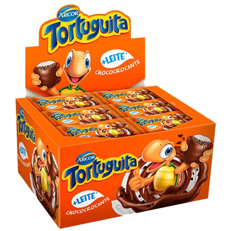 CHOCOLATE TORTUGUITA ARCOR 15,5GR CHOCOCROCANTE - DP COM 24 UN