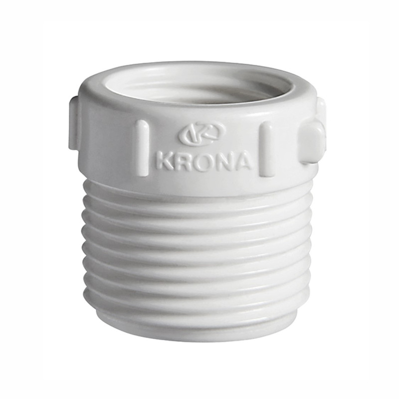 BUCHA DE REDUÇÃO KRONA 3/4X1/2 BRANCA - CARTELA COM 10 UN