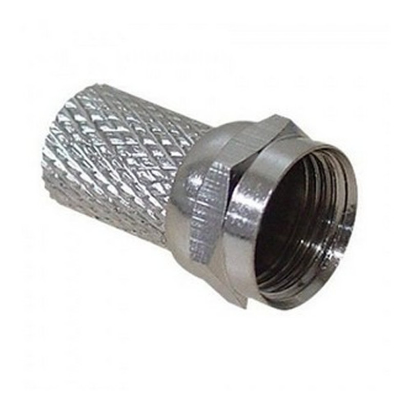 CONECTOR TV C/ ROSCA FIO COAXIAL - CARTELA COM 10 UN