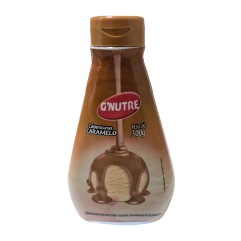 COBERTURA P/ SORVETE GNUTRE 190GR CARAMELO - FD COM 24 PC