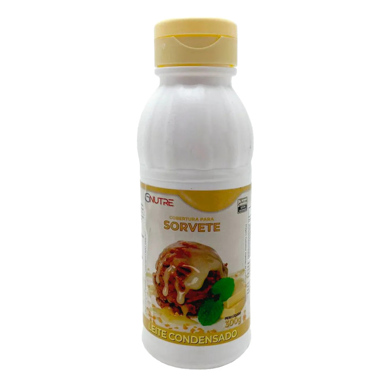 COBERTURA P/ SORVETE GNUTRE 300GR LEITE CONDENSADO - PC COM 12 UN