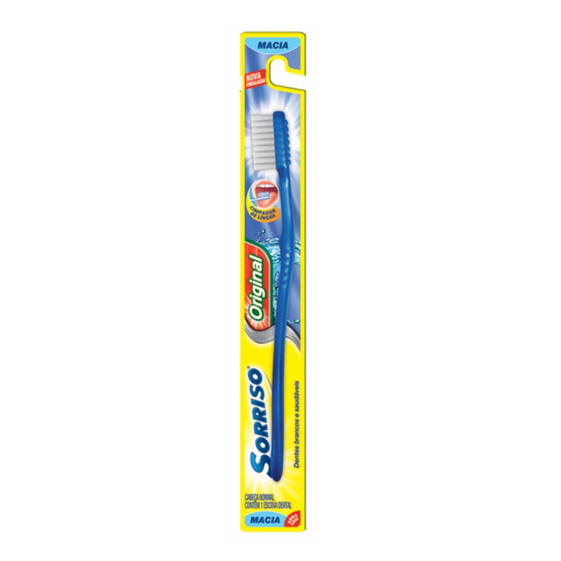 ESCOVA DENTAL SORRISO ORIGINAL - MACIA PC COM 12 UN