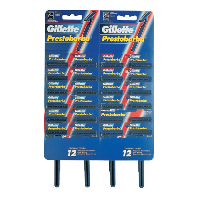 APARELHO DE BARBEAR PRESTOBARBA REGULAR - CARTELA COM 24 UN