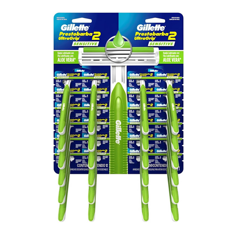 APARELHO DE BARBEAR PRESTOBARBA SENSITIVE - CARTELA COM 24 UN