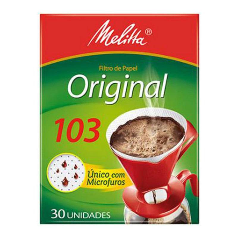 FILTRO DE PAPEL MELITTA C/30 - 103 PC COM 6 UN