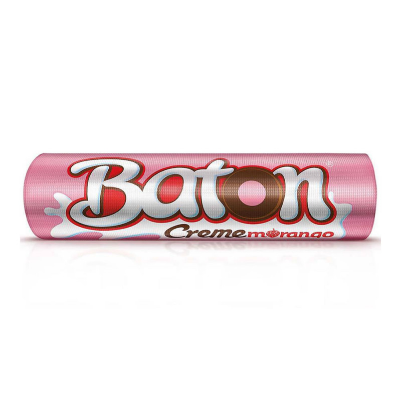 CHOCOLATE BATON GAROTO 16G - MORANGO DP COM 30 UN