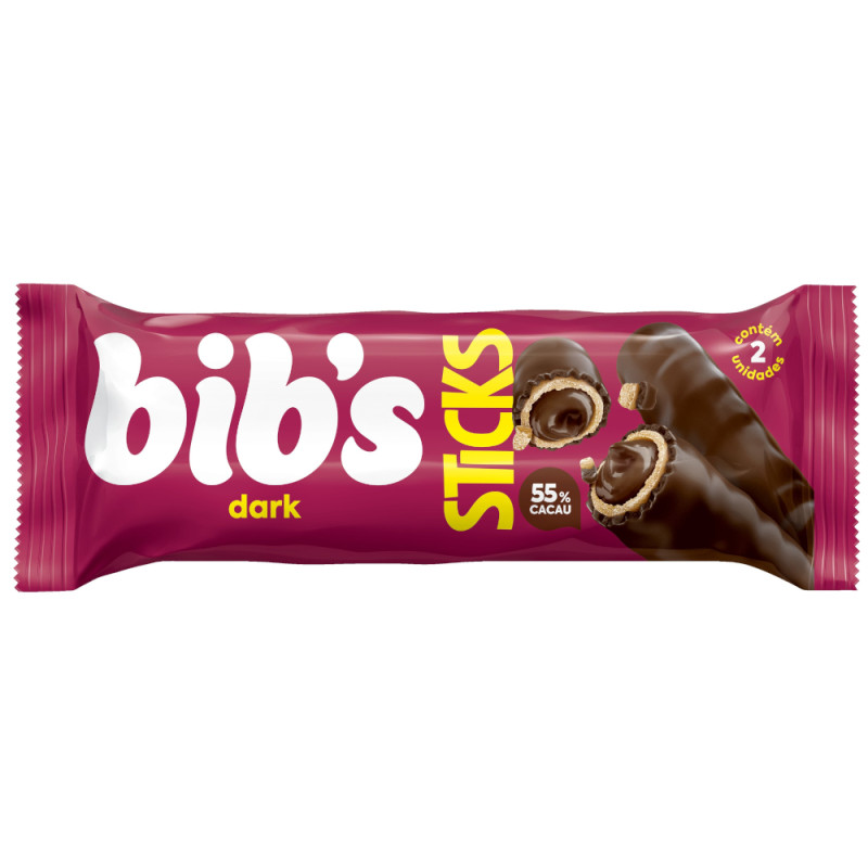 CHOCOLATE BIB'S STICKS 29GR DARK - DP COM 16 UN