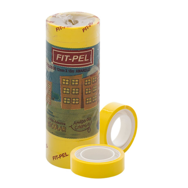 FITA DUREX FIT PEL 12MM 33 METROS - PC COM 10 UN