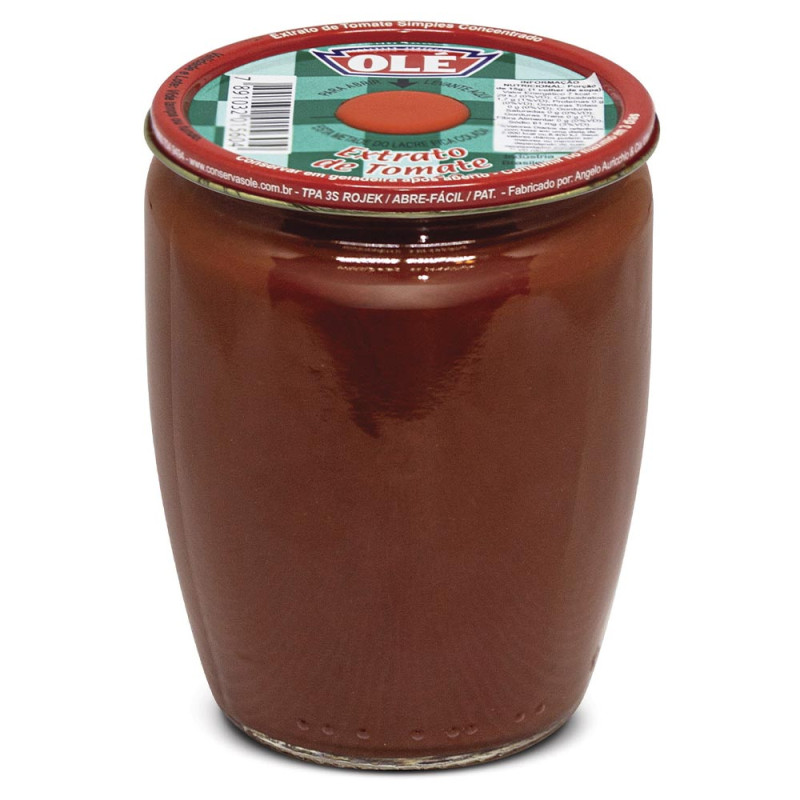 EXTRATO DE TOMATE OLÉ 260GR COPO SIMPLES - CX COM 12 UN
