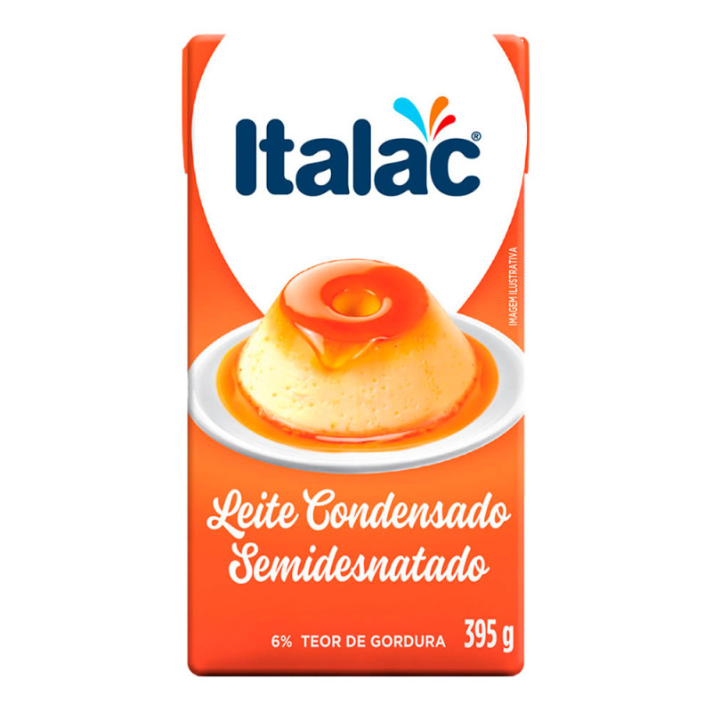 LEITE CONDENSADO ITALAC 395GR TP - CX COM 27 UN
