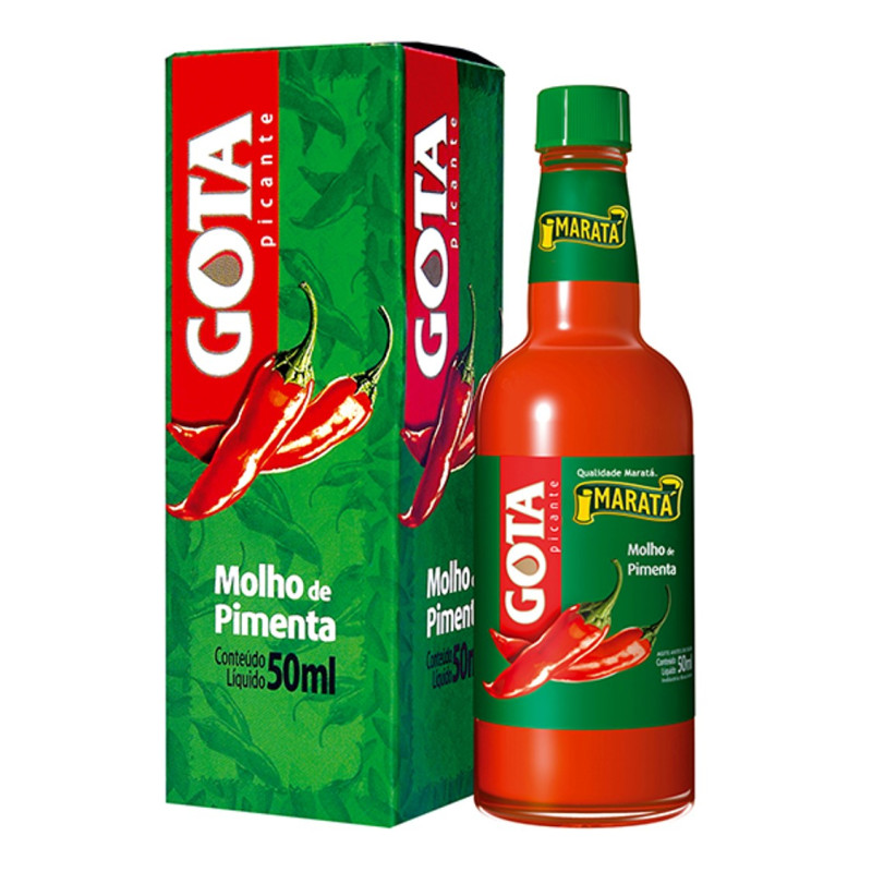 MOLHO DE PIMENTA GOTA MARATÁ 50ML VIDRO - UNIDADE
