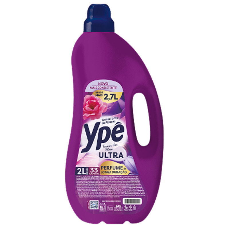 AMACIANTE YPÊ ULTRA FRASCO 2 LITROS FRESCOR DAS FLORES - CX COM 6 UN
