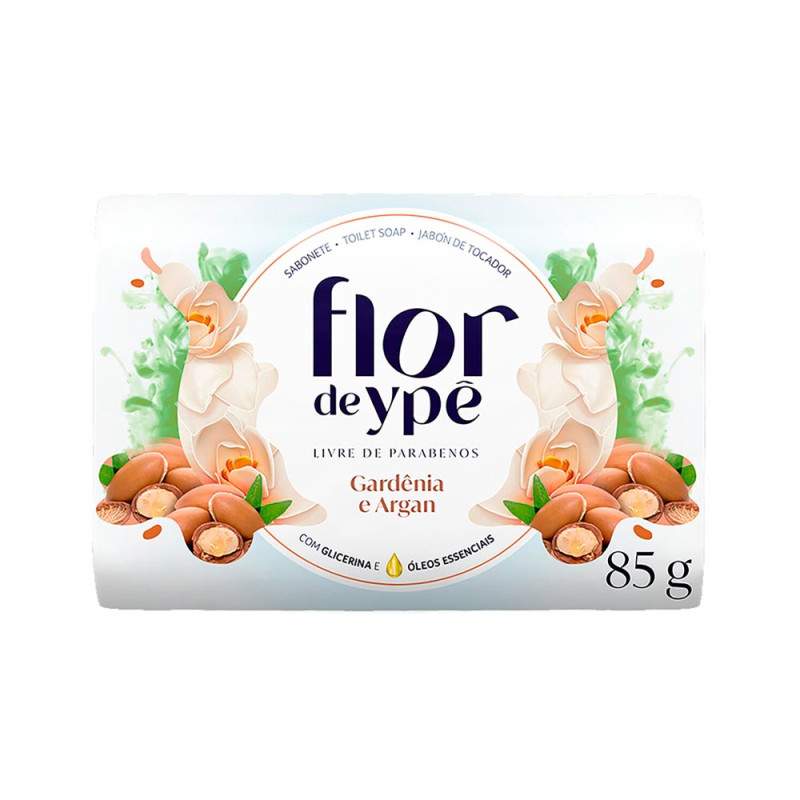 SABONETE FLOR DE YPÊ 85GR GARDÊNIA E ARGAN - PC COM 12 UN