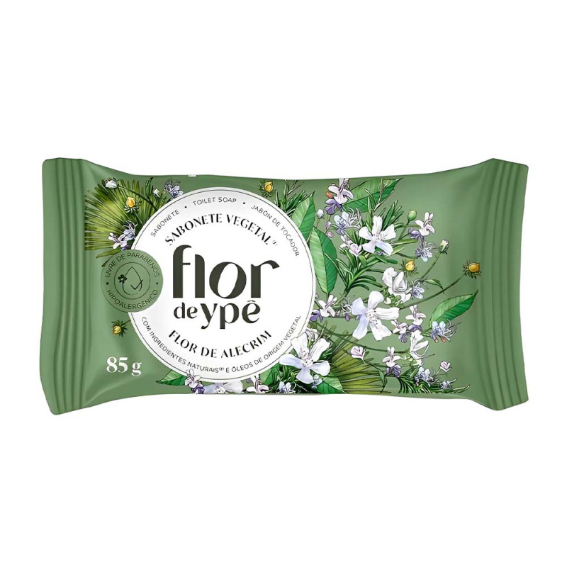 SABONETE VEGETAL FLOR DE YPÊ FLOR DE ALECRIM 85GR - PC COM 12 UN