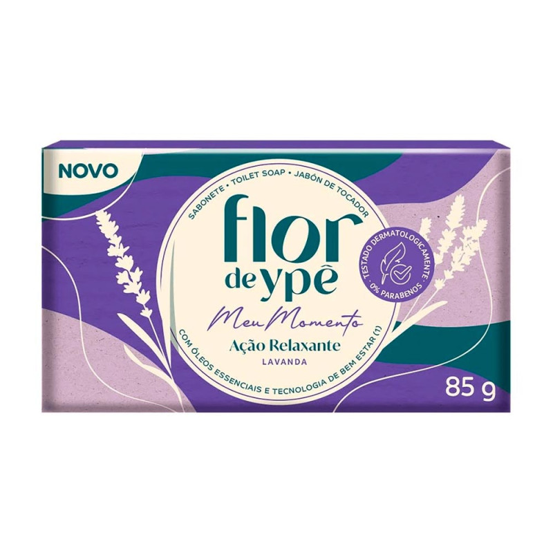 SABONETE FLOR DE YPÊ MEU MOMENTO LAVANDA 85GR - PC COM 12 UN
