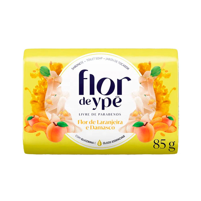 SABONETE FLOR DE YPÊ 85GR FLOR DE LARANJEIRA E DAMASCO - PC COM 12 UN