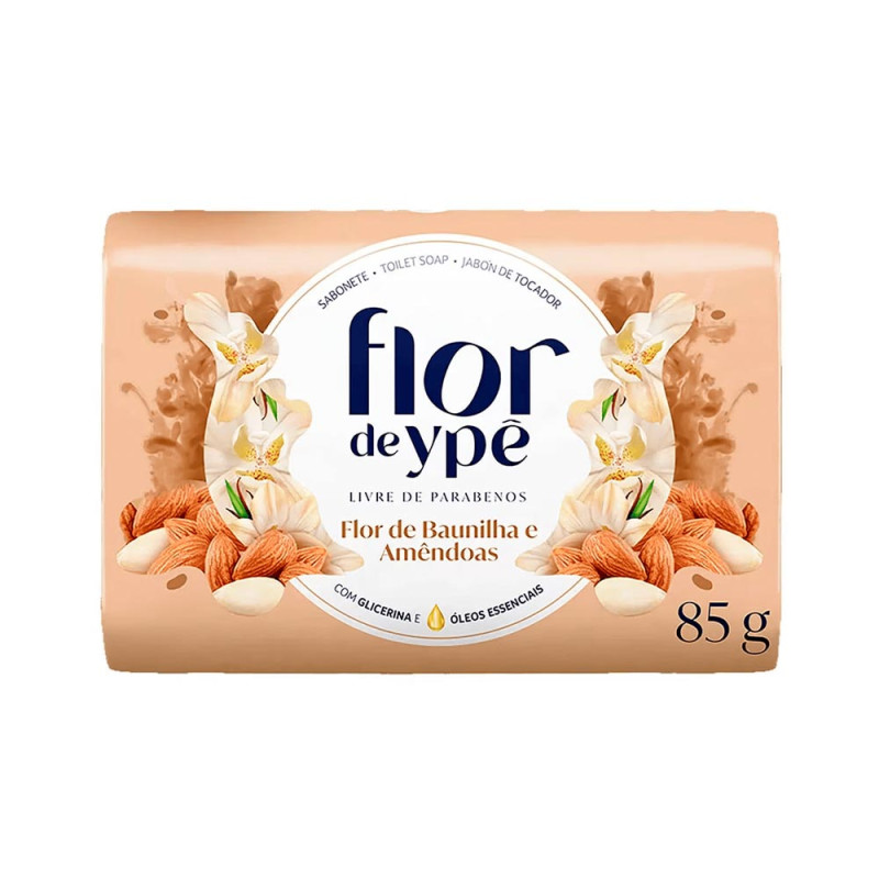 SABONETE FLOR DE YPÊ 85GR FLOR DE BAUNILHA E AMÊNDOAS - PC COM 12 UN
