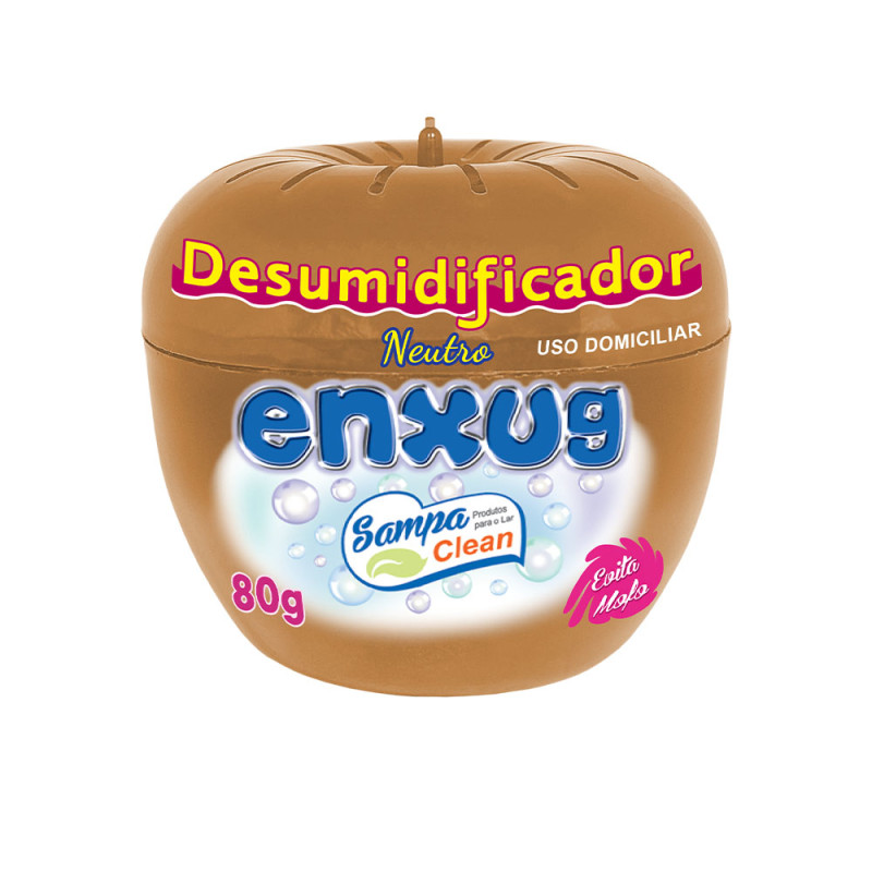 DESUMIDIFICADOR ENXUG ANTI MOFO SAMPA CLEAN POTE 80GR SORTIDO - CX COM 12 UN
