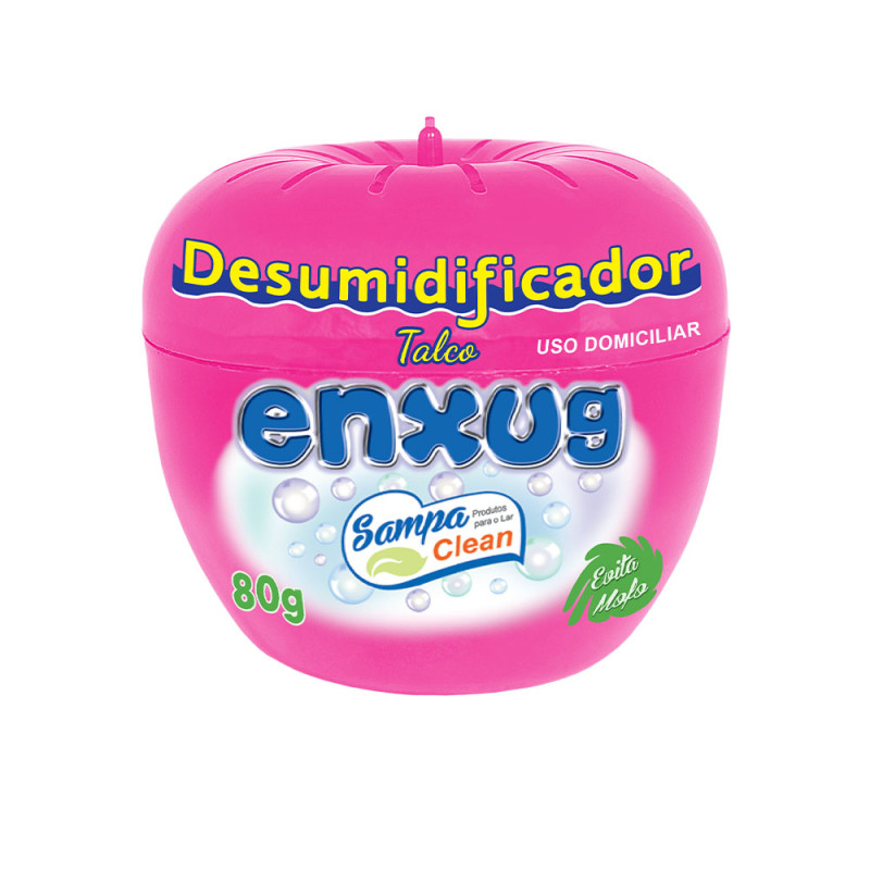 DESUMIDIFICADOR ENXUG ANTI MOFO SAMPA CLEAN POTE 80GR SORTIDO - CX COM 12 UN