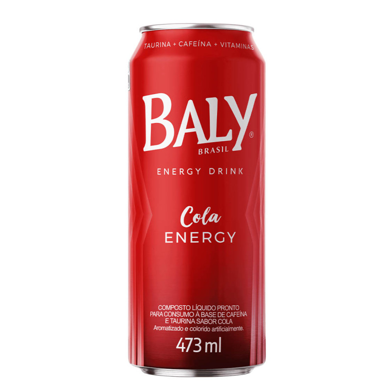 ENERGÉTICO BALY LATA 473ML COLA - FD COM 6 UN