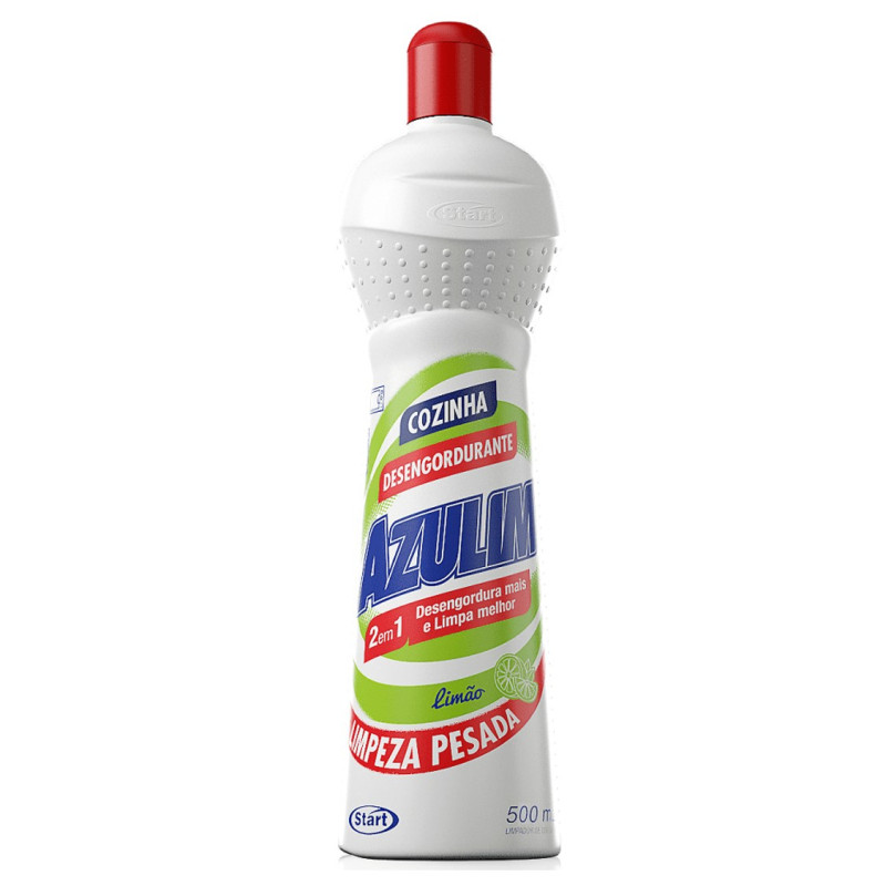 DESENGORDURANTE AZULIM START 500ML - 2 EM 1 LIMÃO CX COM 12 UN