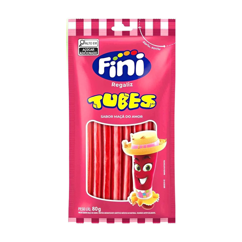 TUBES FINI 80GR MAÇÃ DO AMOR - CX COM 12 UN