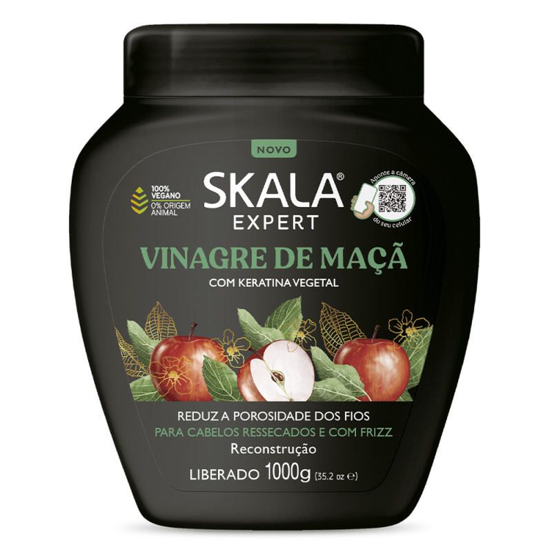CREME SKALA POTE 1 KILO - VINAGRE DE MAÇA CX COM 6 UN