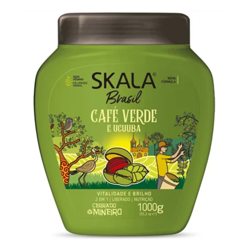 CREME SKALA POTE 1 KILO - CAFÉ VERDE CX COM 6 UN