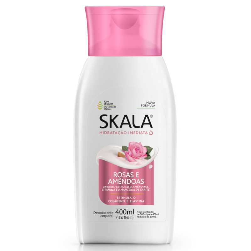 HIDRATANTE SKALA 400ML - ROSAS E AMÊNDOAS PC COM 4 UN