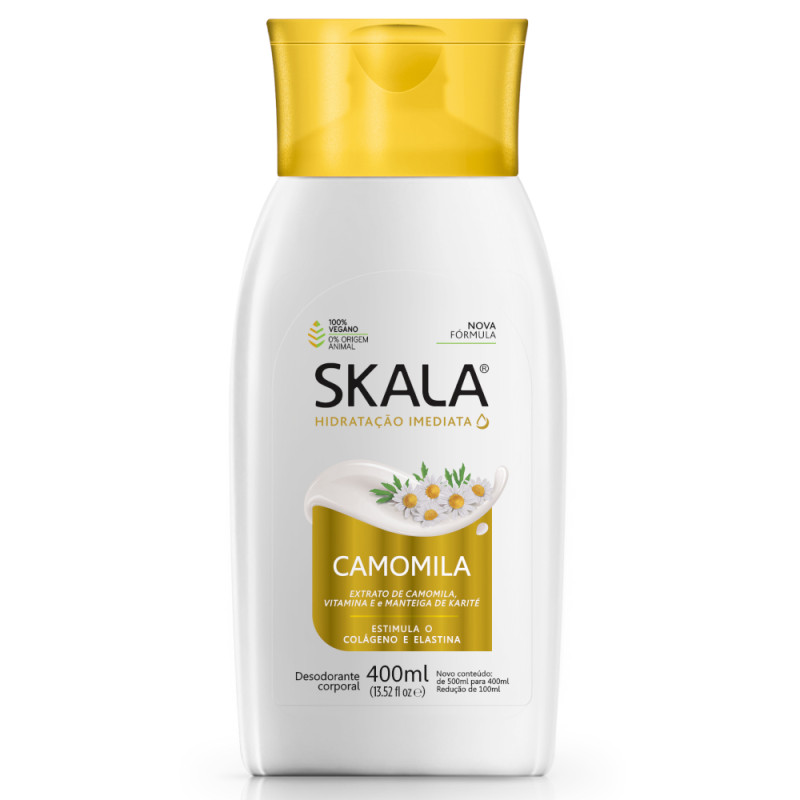 HIDRATANTE SKALA 400ML - CAMOMILA PC COM 4 UN