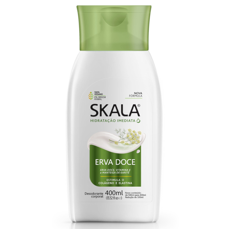 HIDRATANTE SKALA 400ML - ERVA DOCE PC COM 4 UN