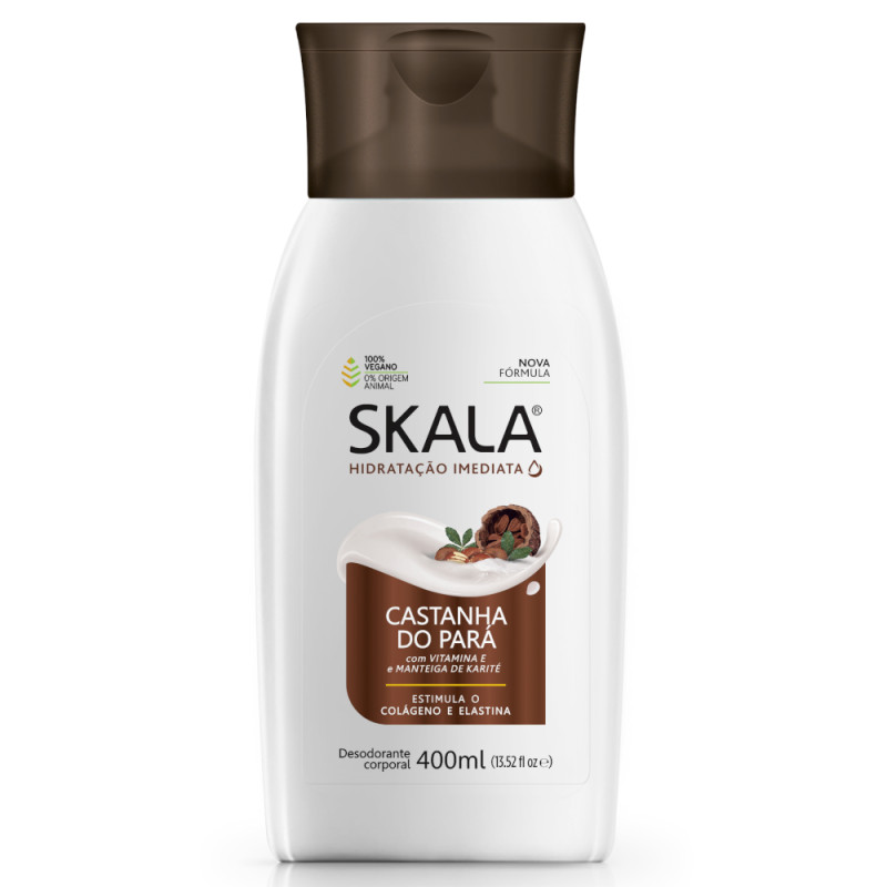 HIDRATANTE SKALA 400ML - CASTANHA DO PARÁ PC COM 4 UN