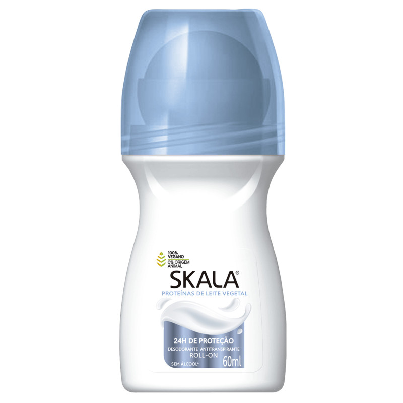 DESODORANTE ROLL-ON SKALA PROTEÍNAS DO LEITE 60ML - PC COM 4 UN