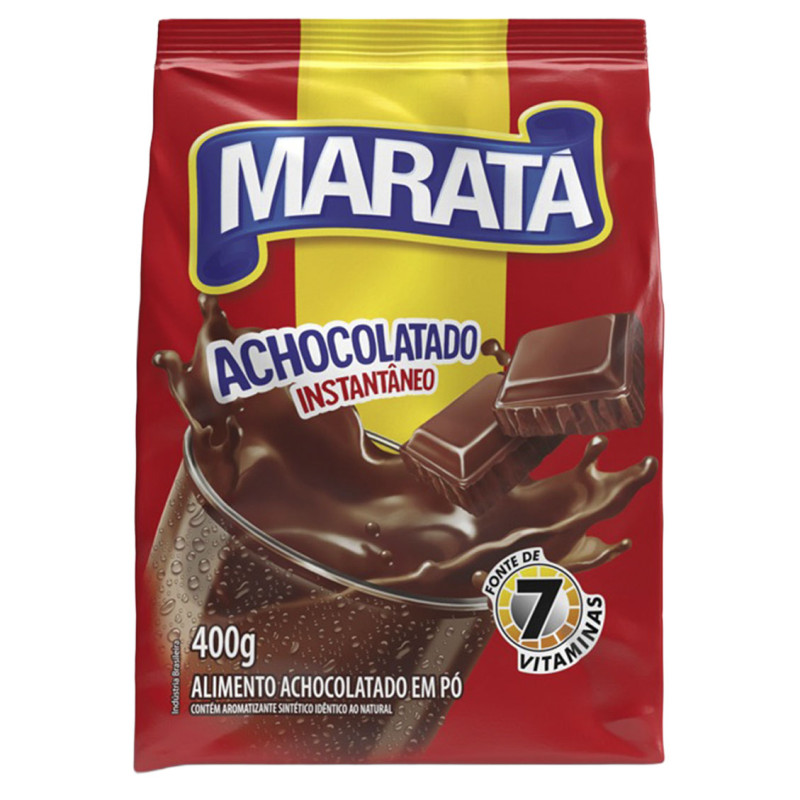 ACHOCOLATADO MARATÁ 400GR EM PÓ - CX COM 24 UN
